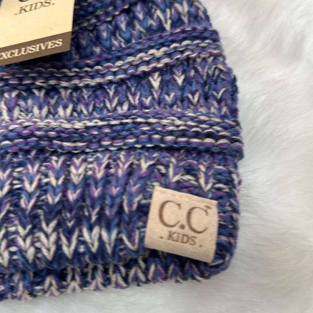 NWT C.C bundle of 2 Beanie Pom  kids pink